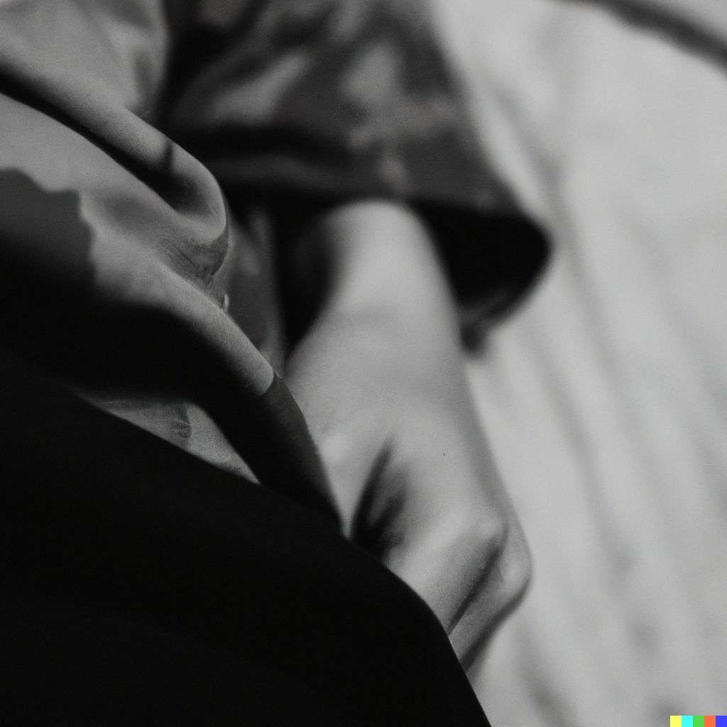 a representation of anxiety, photograph, black and white